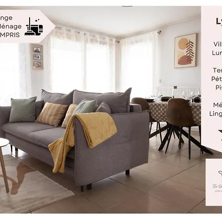 Le Joliot Curie 4-6 Pers A - Eurexpo - Ldlc Arena - Groupama Stadium - Eurexpo - 15mn Apartment
